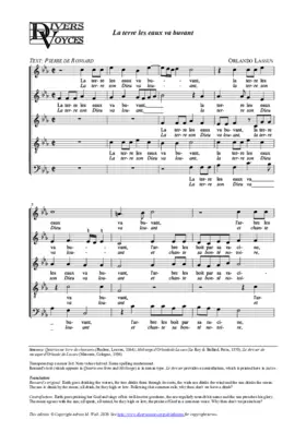 La terre les eaux va buvant