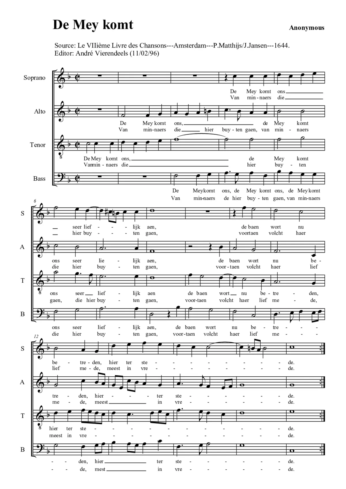 De Mey komt - Page 1