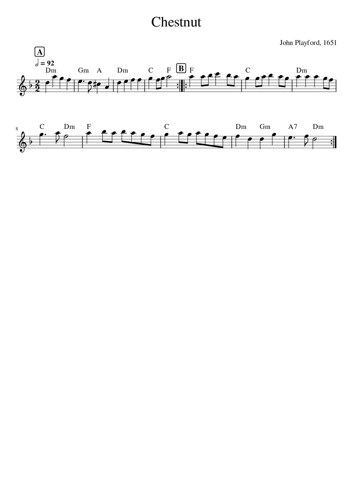 Chestnut / Dove's Vagary - Page 1