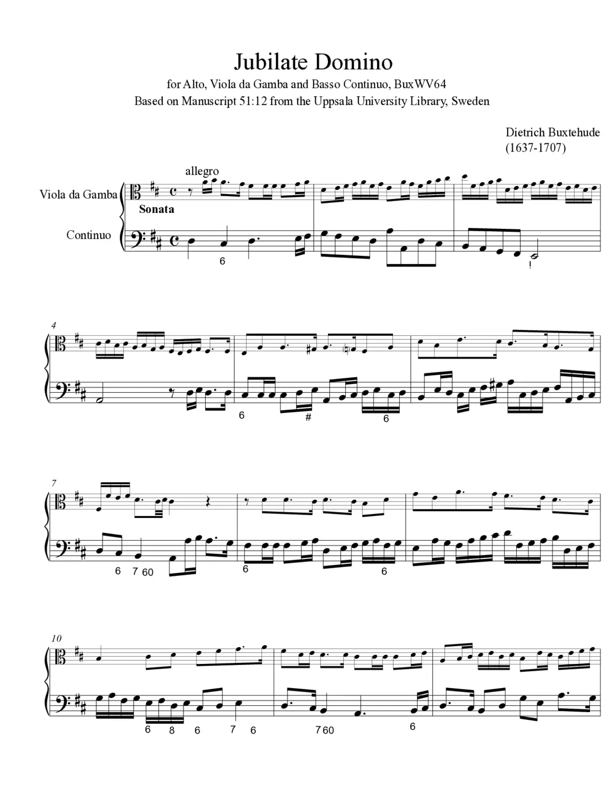 Jubilate Domino, omnis terra - Page 1