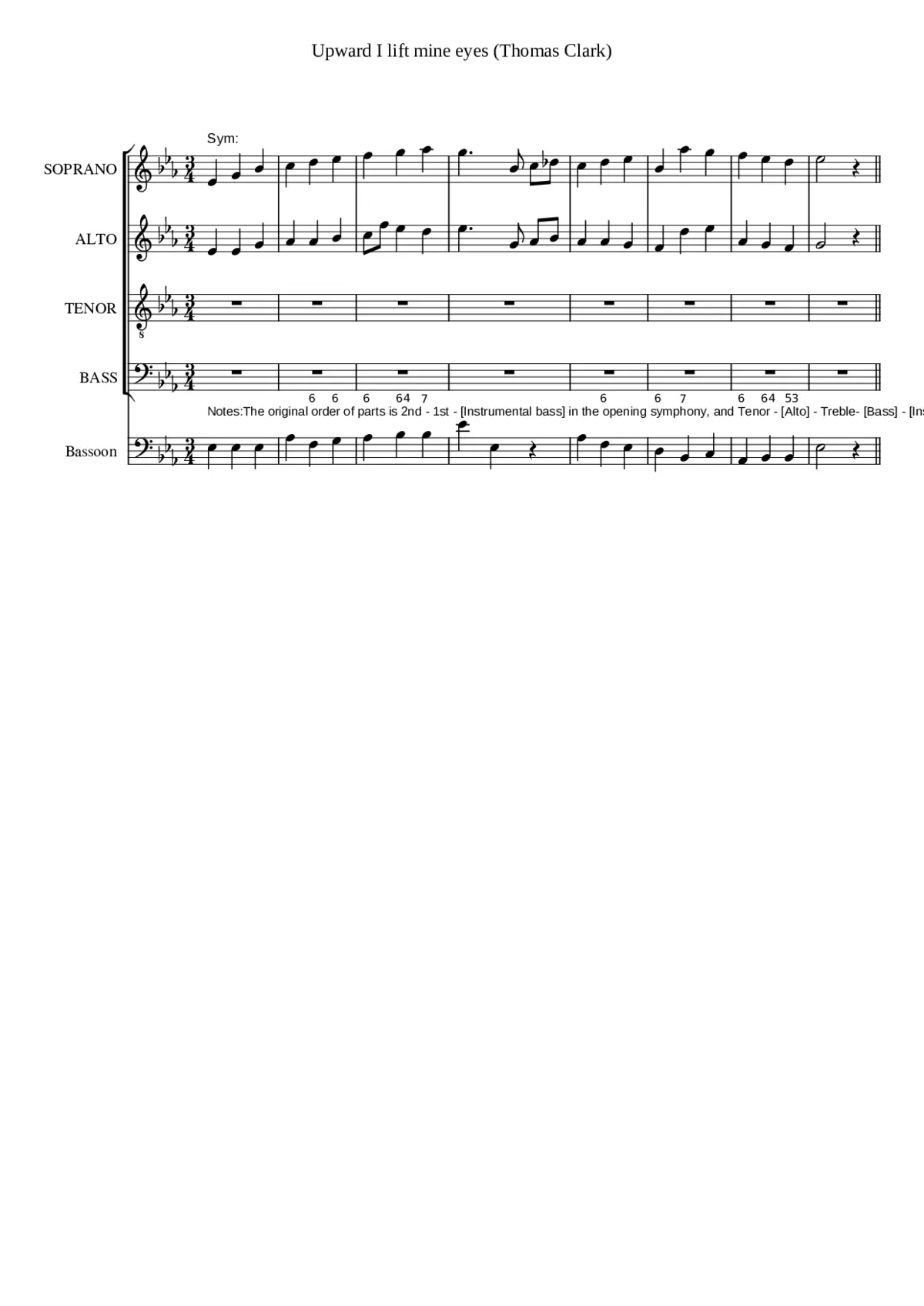 Upward I lift mine eyes - Page 1