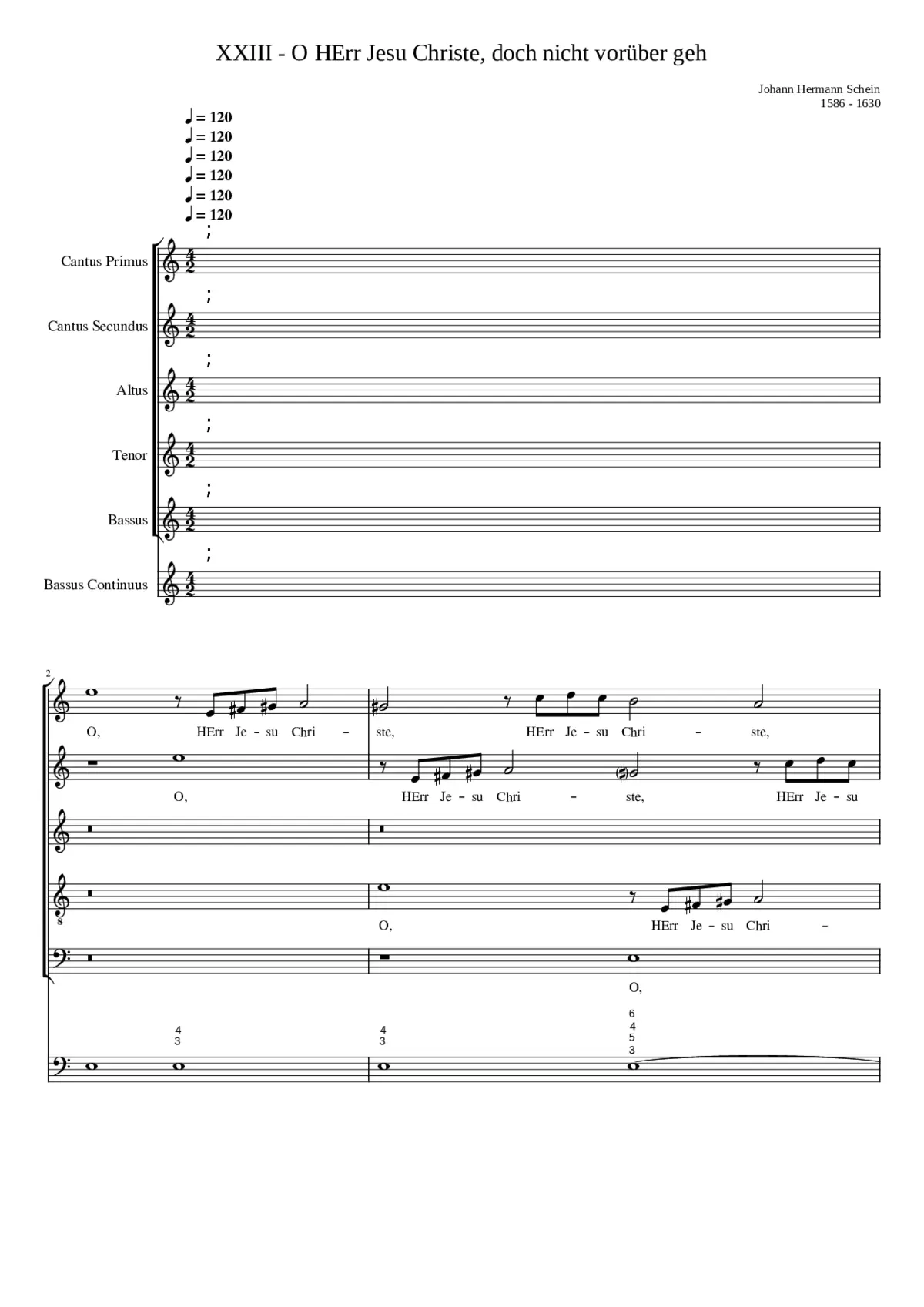 O Herr Jesu Christe - Page 1