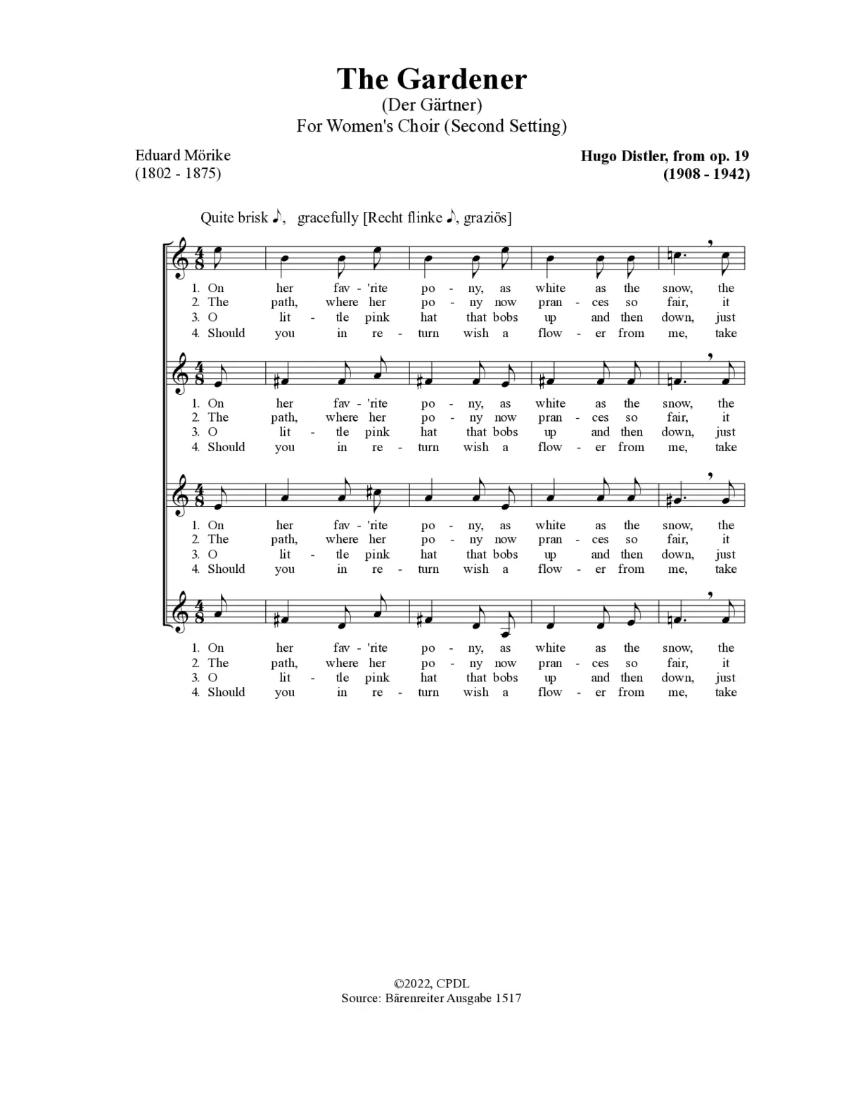 Der Gärtner (2. Fassung) - Page 1