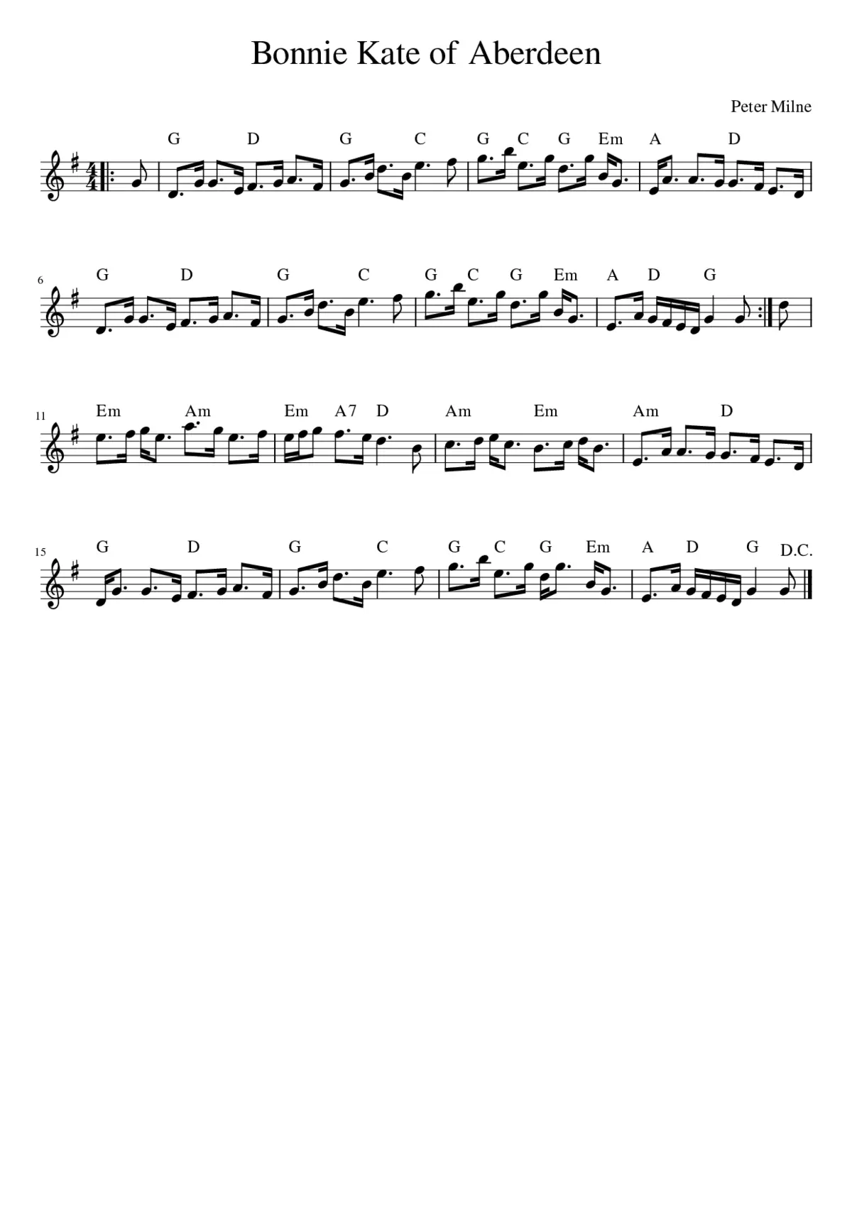 Bonnie Kate of Aberdeen - Page 1