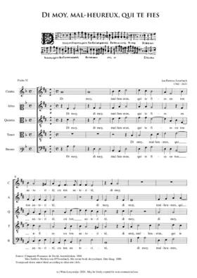 Pseaume 52 - Di moy malheureux qui te lies