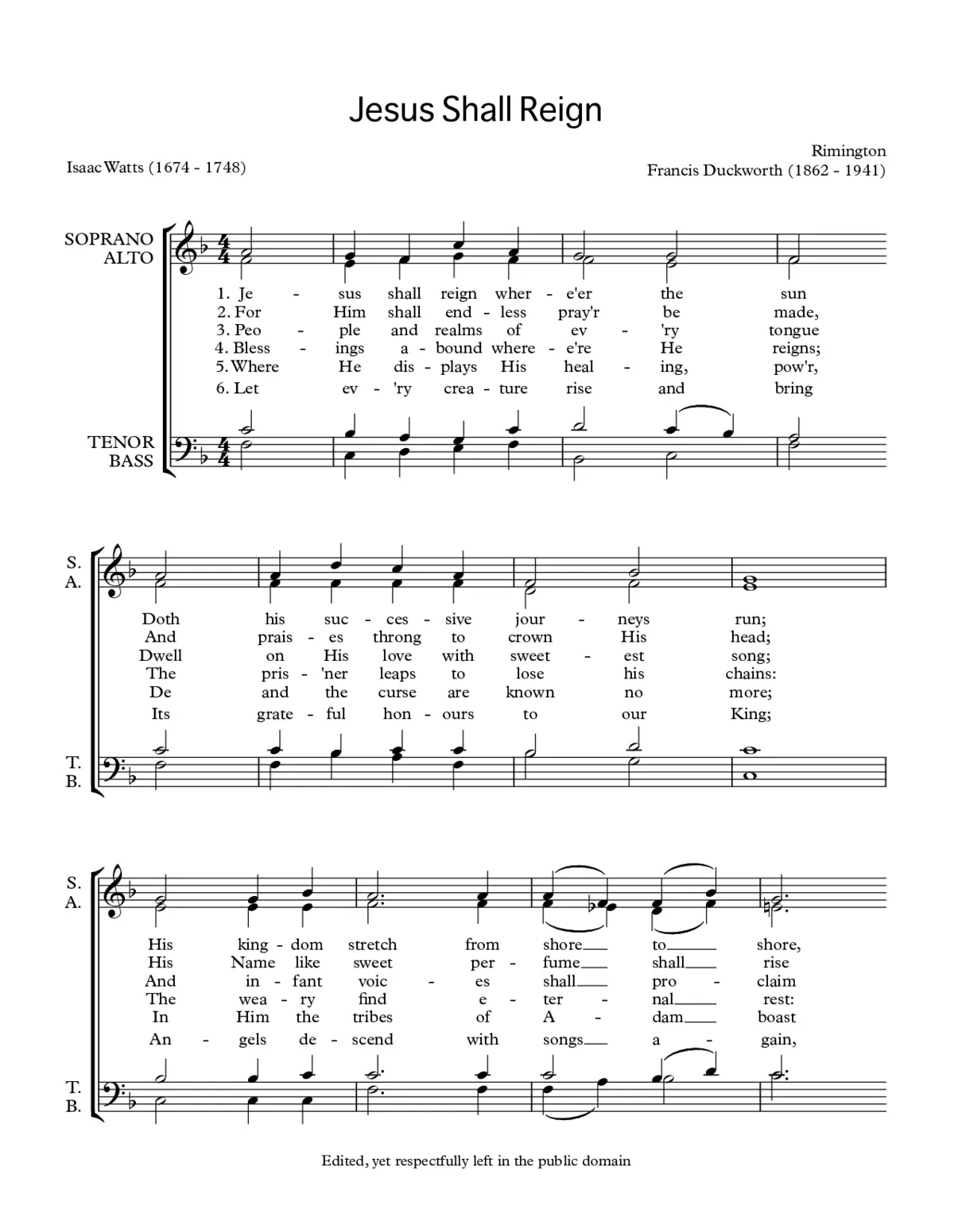 Jesus shall reign - Page 1