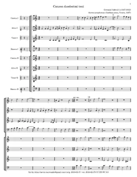 Canzon per sonar duodecimi toni a 8