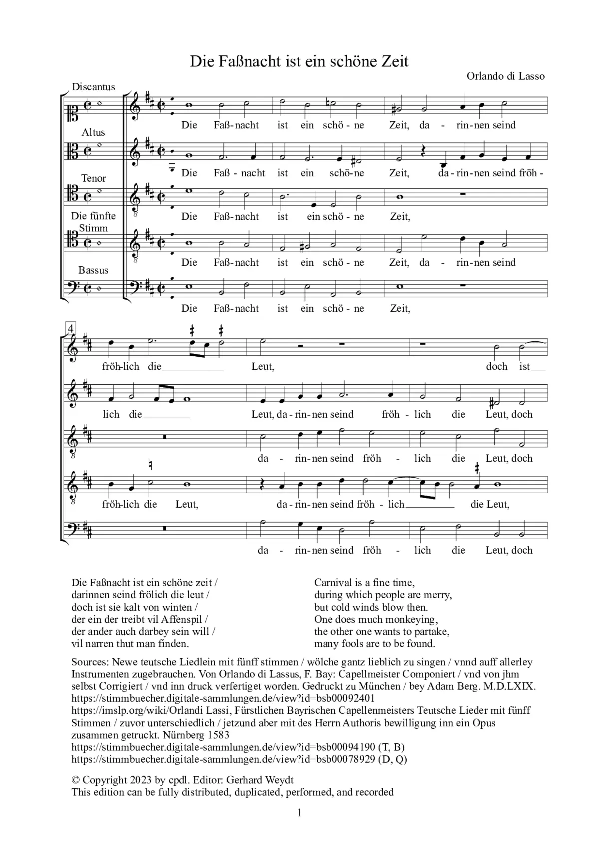 Die Faßnacht ist ein schöne Zeit - Page 1