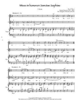 Missa in honorem Sanctae Sophiae