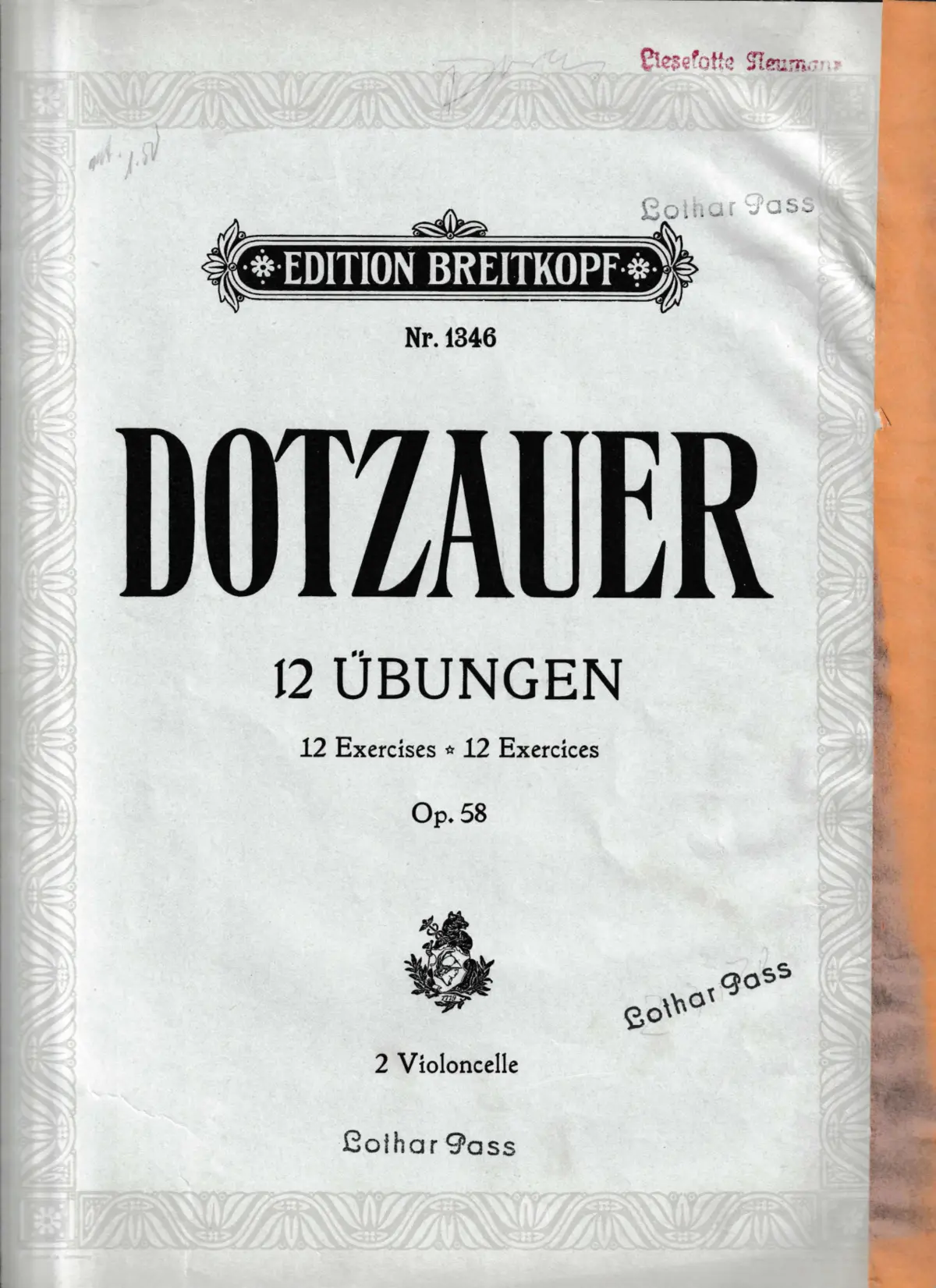 12 Übungen 12 Exercises 12 Exercices Op.58 - Page 1