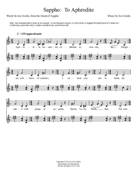 Sappho: Ode to Aphrodite