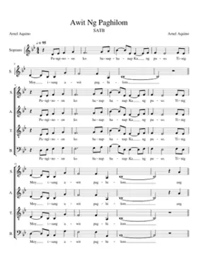 Awit Ng Paghilom SATB