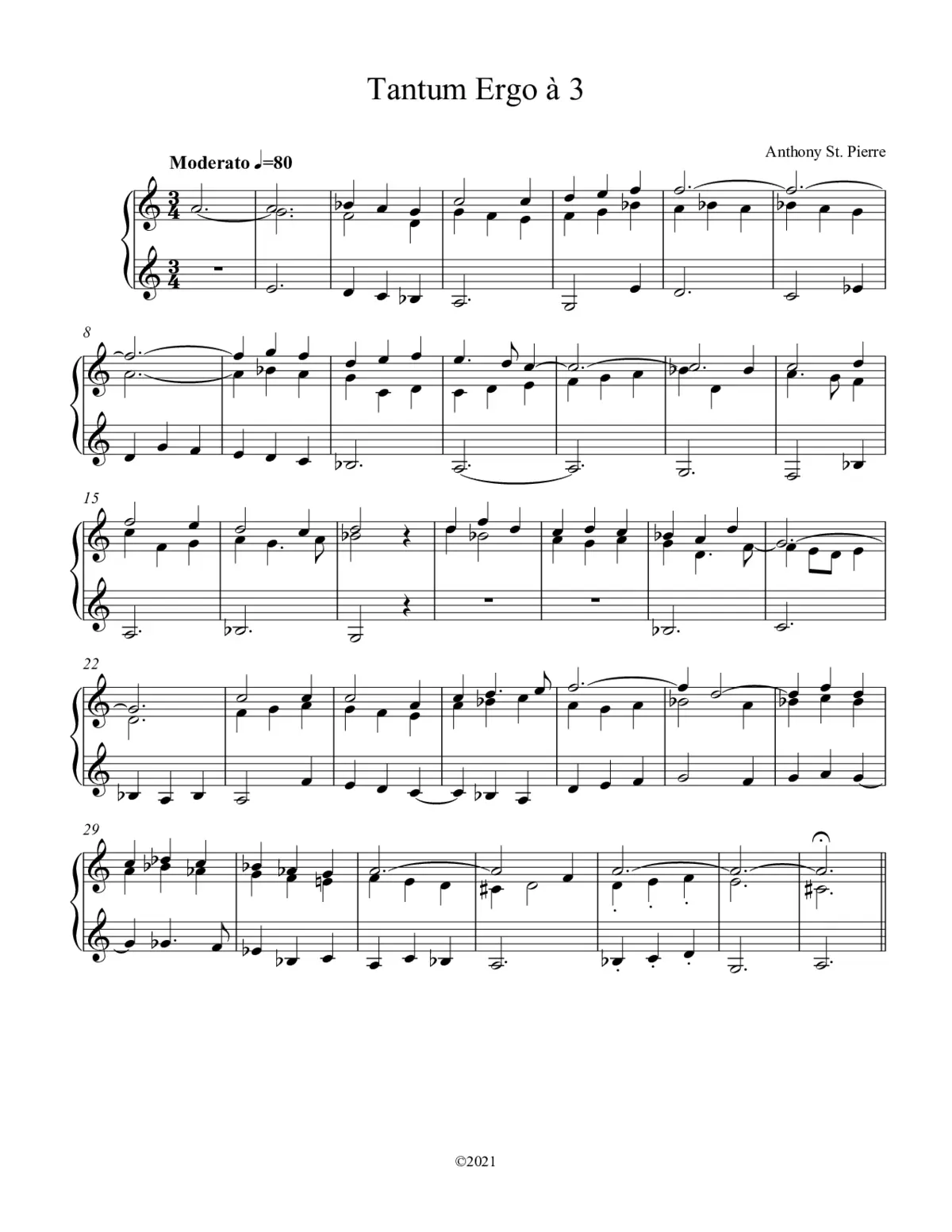3 Eucharistic Hymns for Organ - Page 1