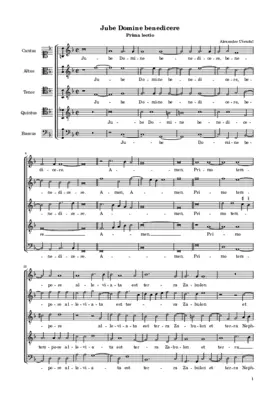 Jube Domine benedicere I