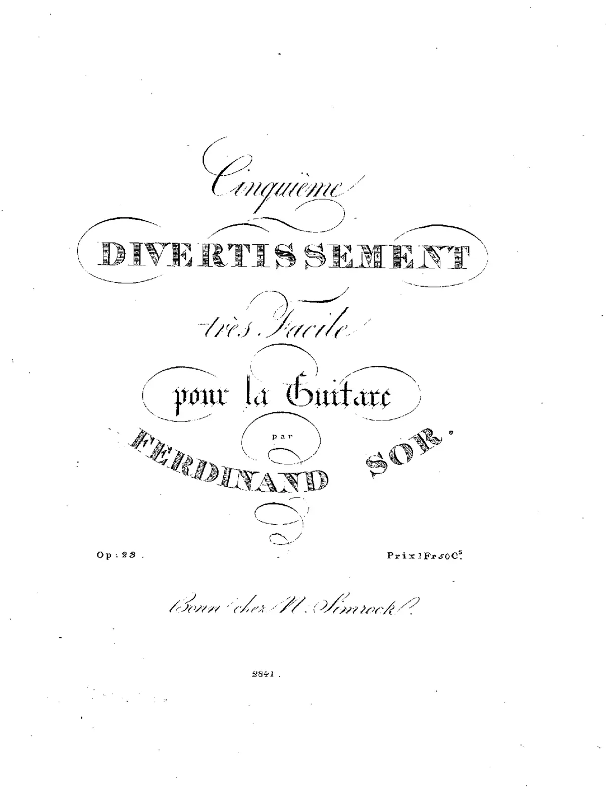 Cinquième Divertissement - Page 1