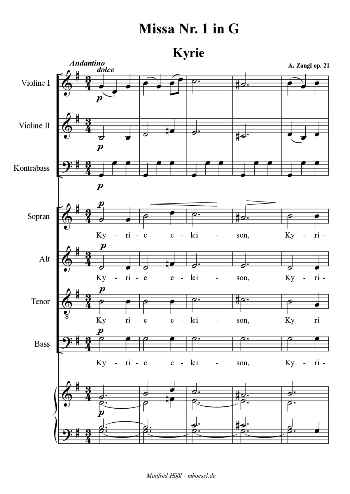 Missa Nr. 1 - Page 1