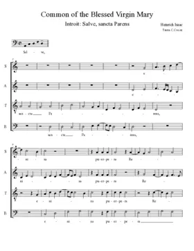 Salve sancta Parens a 4