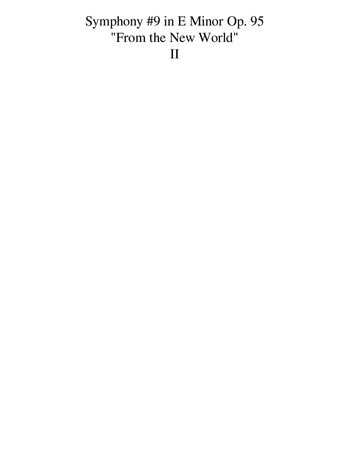Symphony No.9 Op.95 - Page 1