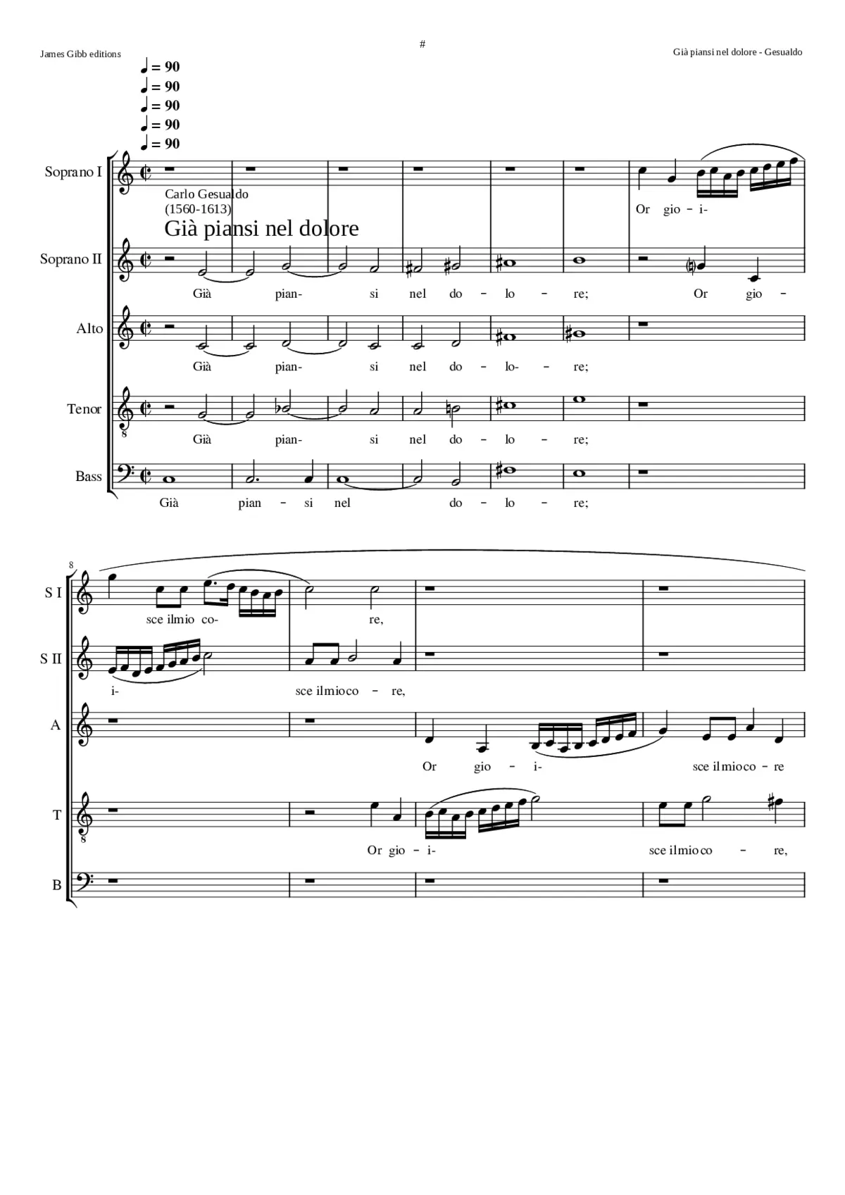 Già piansi nel dolore - Page 1