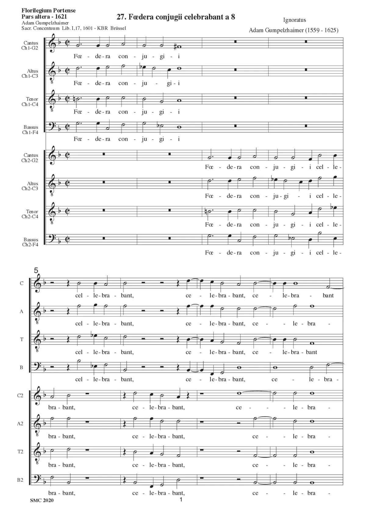 Foedera conjugii - Page 1
