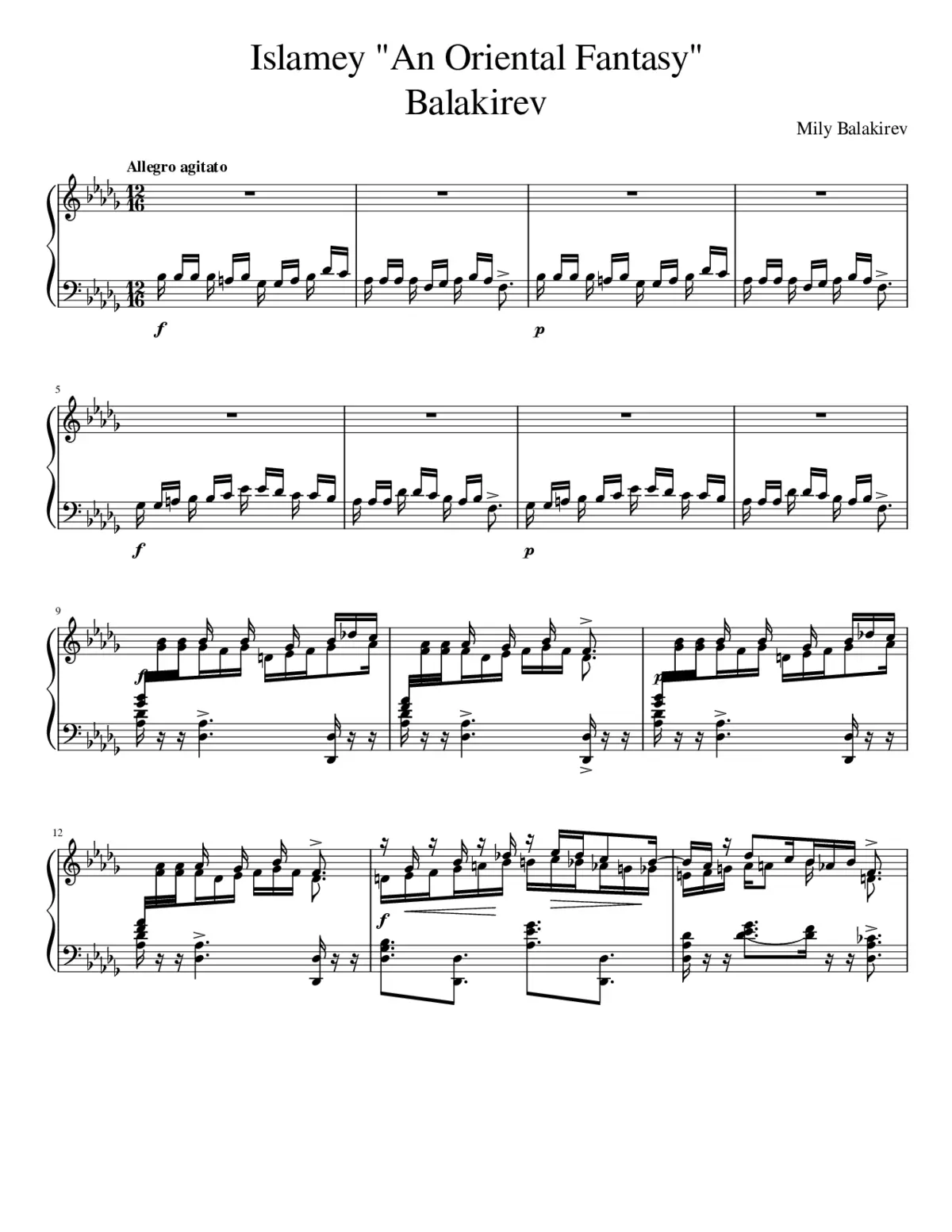 Islamey Op.18 - Page 1