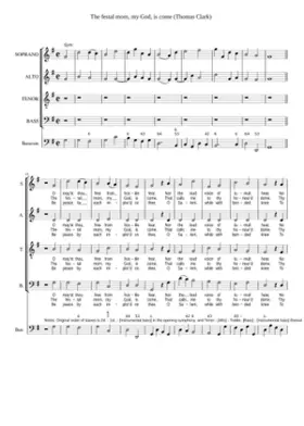 The festal morn my God is come