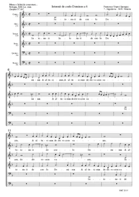 Intonuit de coelo Dominus a 6