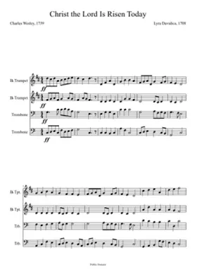 christ the lord is risen today