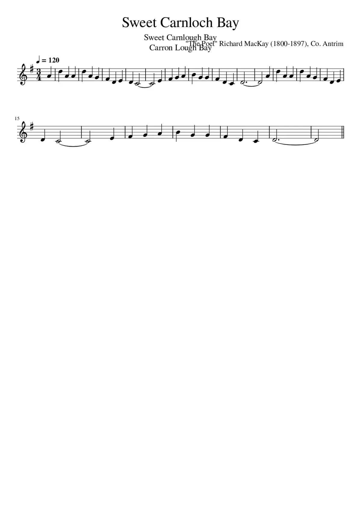 Sweet Carnloch Bay - Page 1