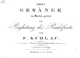 Drey Gesaenge in Musik gesetz mit Begleitung des Pianoforte.