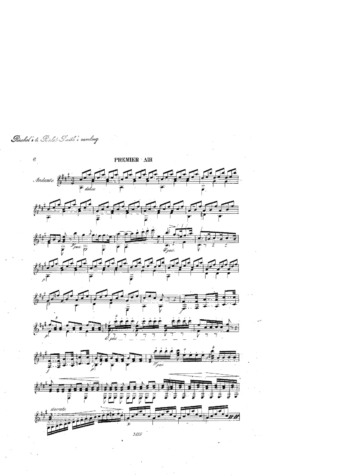 Deux Airs de Ballets de l'Opera 'Moise' de Rossini - Page 1