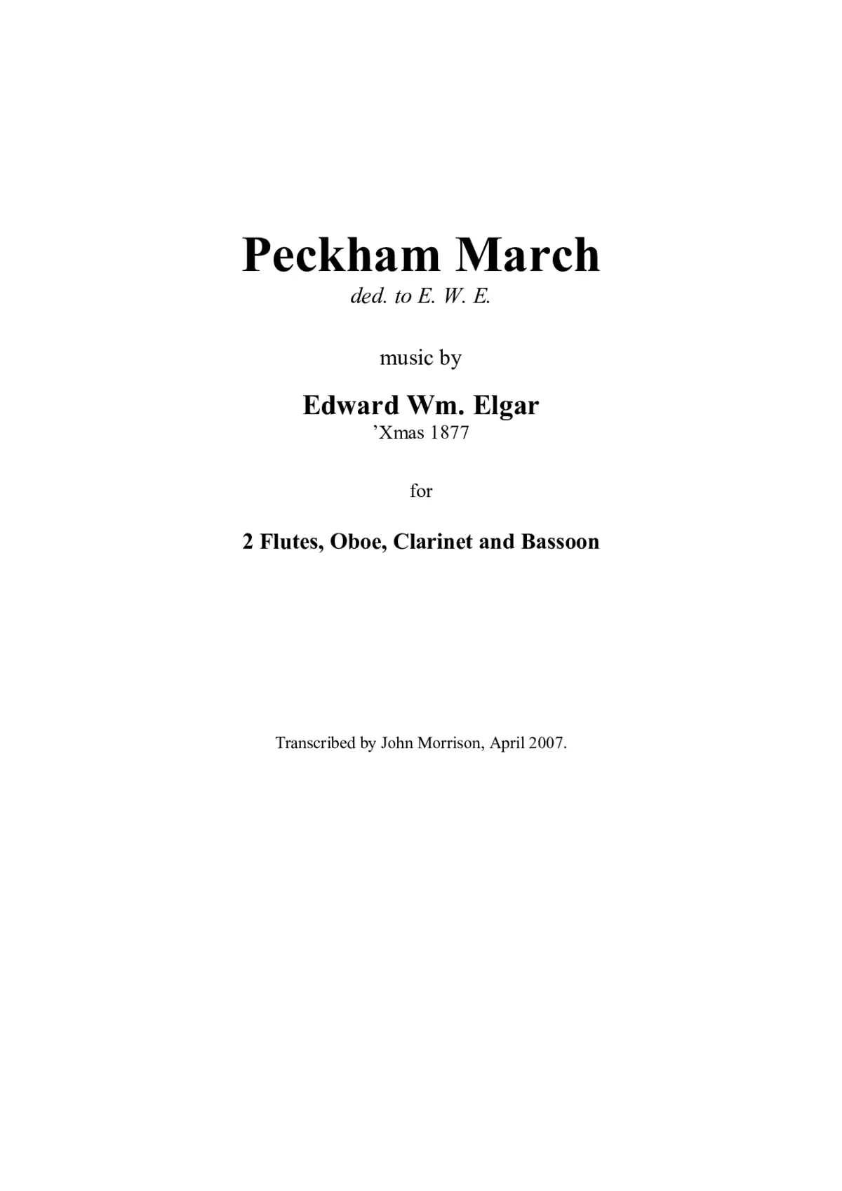 Peckham March - Page 1