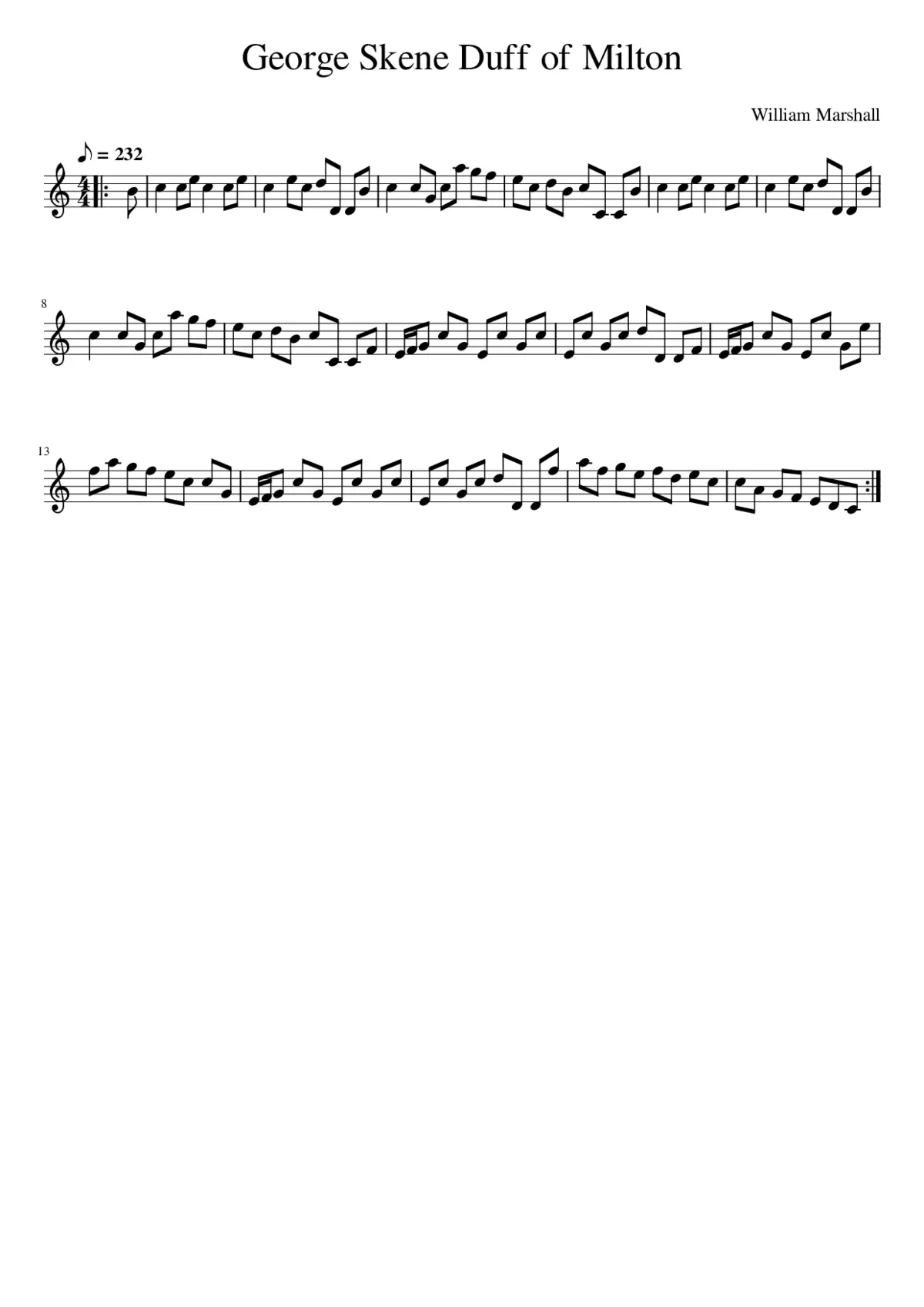 George Skene Duff of Milton - Page 1