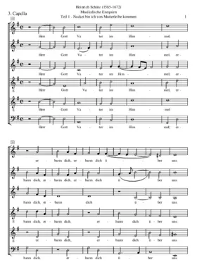 Musikalische Exequien: Part I, No. 3 - Herr Gott, Vater im Himmel