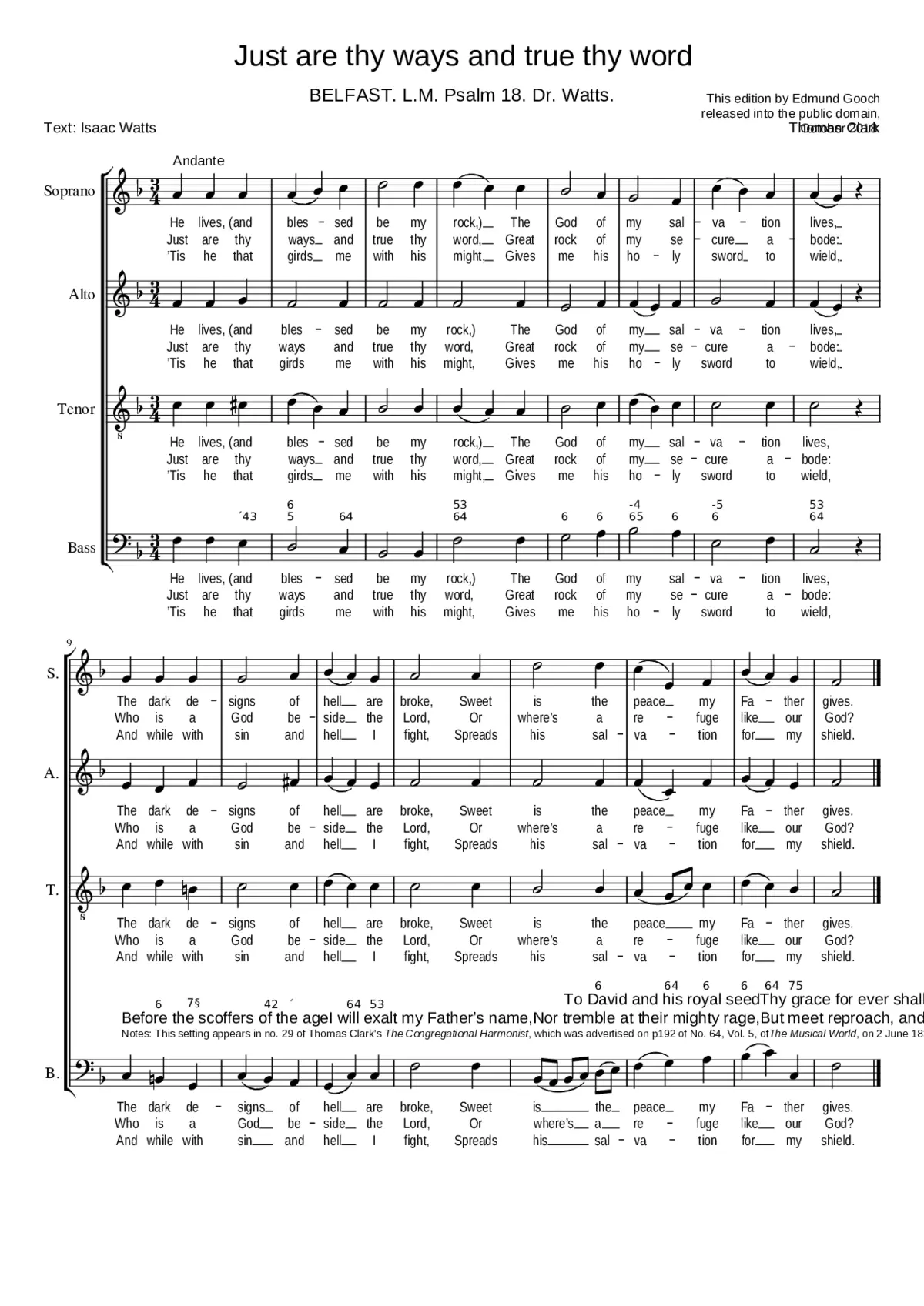 Just are thy ways and true thy word - Page 1