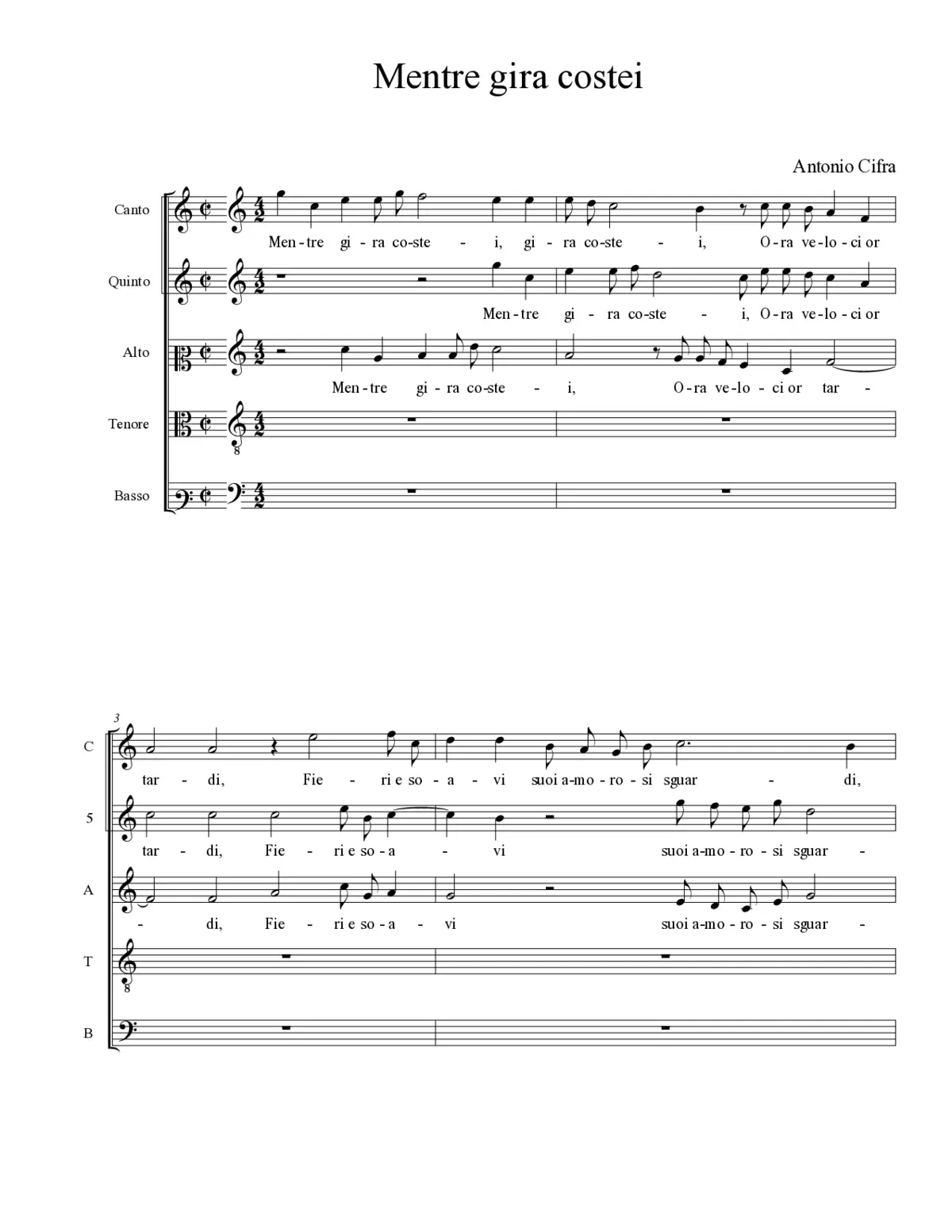 Mentre gira costei - Page 1