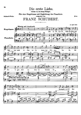 Die erste Liebe, D.182