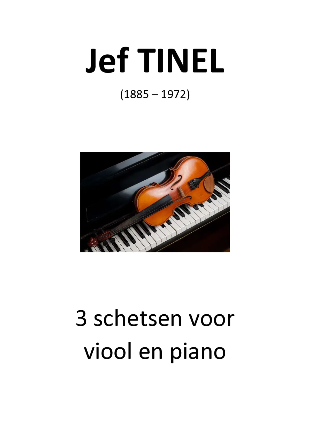 3 Schetsen voor viool en piano - Page 1