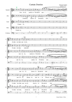 Cantate Domino, SWV 81
