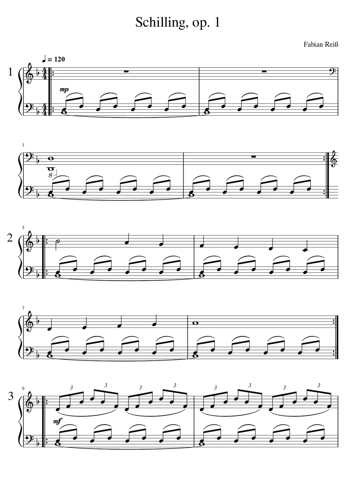 Schilling op. 1 - Page 1