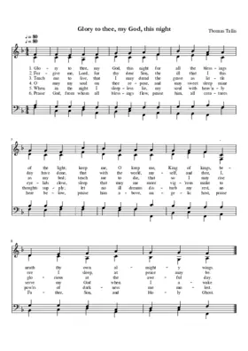 Glory to thee, my God, this night