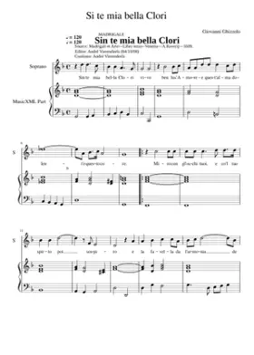 Sin te mia bella Clori