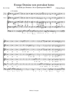 Exsurge Domine non praevaleat homo, MH 479