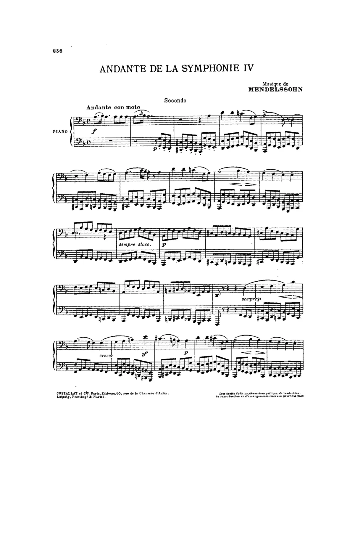 Symphony No.4 in A major - Page 1