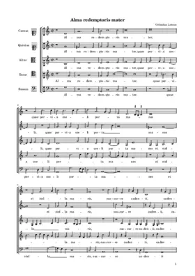 Alma Redemptoris Mater a 5