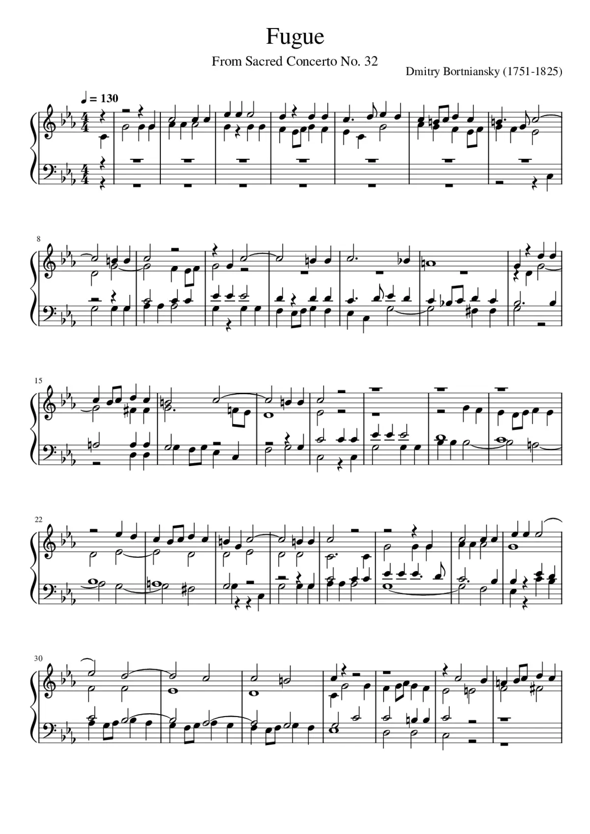 Sacred Concerto No 32 - Page 1