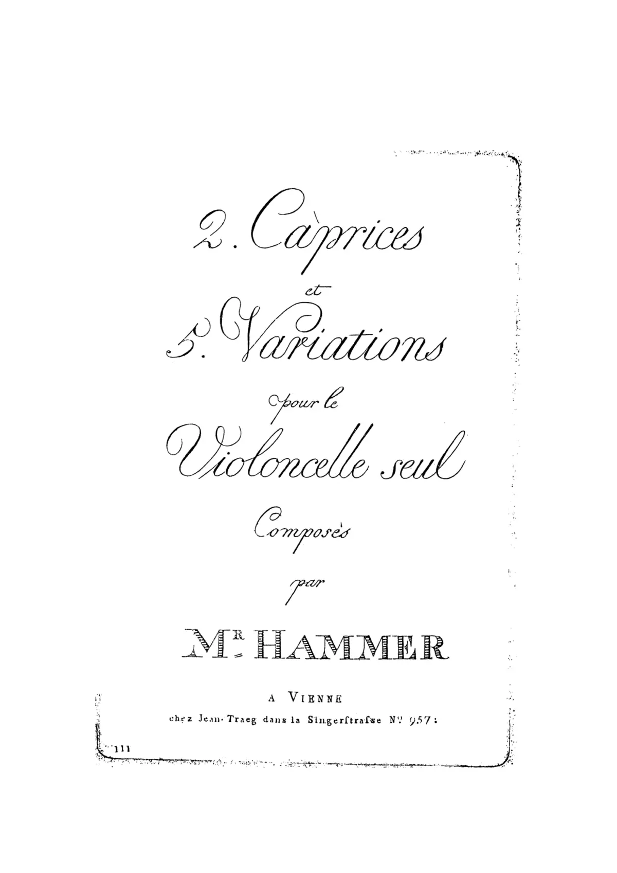 2 Caprices and 5 Variations - Page 1