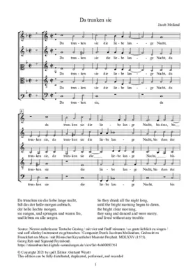 Da trunken sie