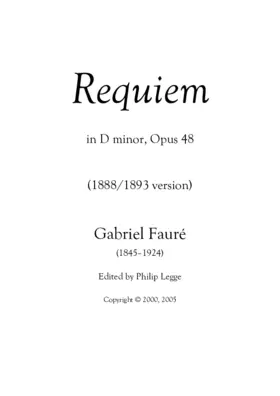 Requiem in D minor, Op. 48