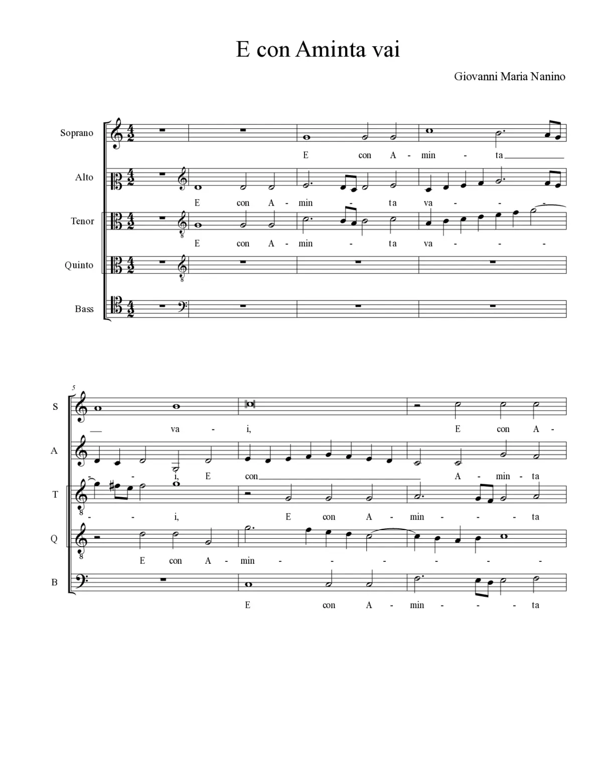 E con Aminta vai - Page 1